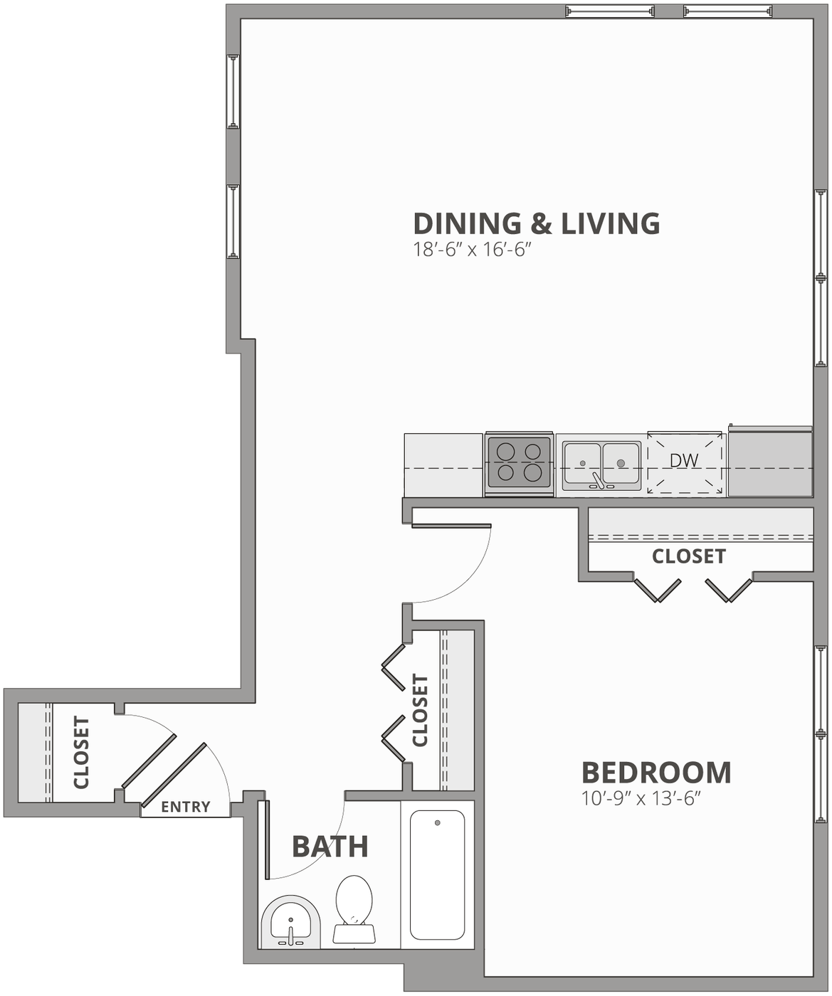 Maverick, a selected floor plan illustrated by Tetyana Legunyak in Adobe Illustrator
